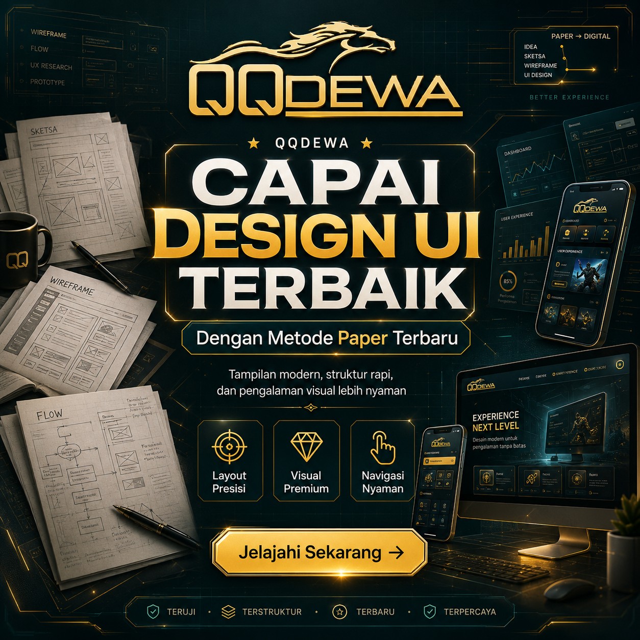 QQDEWA ⭐ Capai Design UI Terbaik Dengan Metode Paper Terbaru